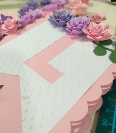 Banderín EN CAPAS 3D APLIQUES O FLORES