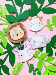 Mini cake topper x 12 unidades Temática safari en internet