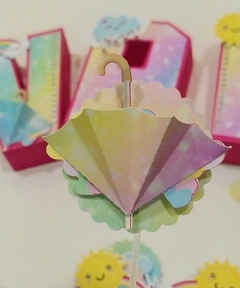 MINI CAKE TOPPERS ARCOIRIS 3 D - comprar online