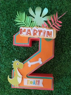 LETRA O NUMERO 3D DINO