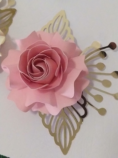 Rosas de Papel con follaje incluido UNIDAD en internet