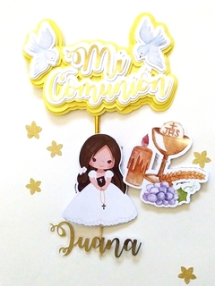 Cake topper Mi primera comunión - comprar online