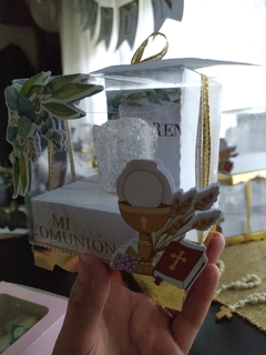 Caja cubo Acetato transparente Souvenirs - Tres Deseos Deco Mdp