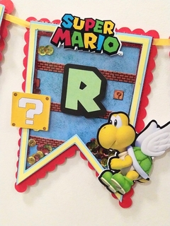 Banderin Shakers Tematico Mario Bros - comprar online