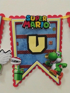 Banderin Shakers Tematico Mario Bros en internet