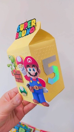 Cajitas milk box todas las tematicas con aplique 3d - comprar online