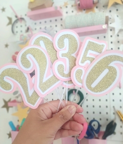 Numero caketopper torta