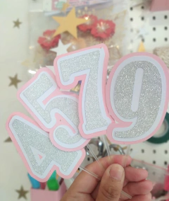 Numero caketopper torta - Tres Deseos Deco Mdp