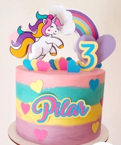 Cake topper unicornio - comprar online