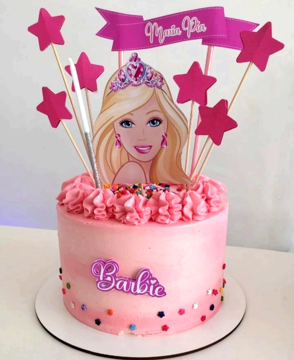 Barbie™ She Does It All Edible Cake Topper Image – A Birthday Place