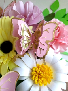 MARIPOSAS DOBLES DORADAS + COLOR - Tres Deseos Deco Mdp