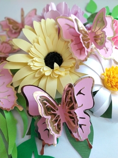 MARIPOSAS DOBLES DORADAS + COLOR - comprar online