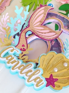 CAKE TOPPER SIRENA 3D NUMERO SHAKER - comprar online