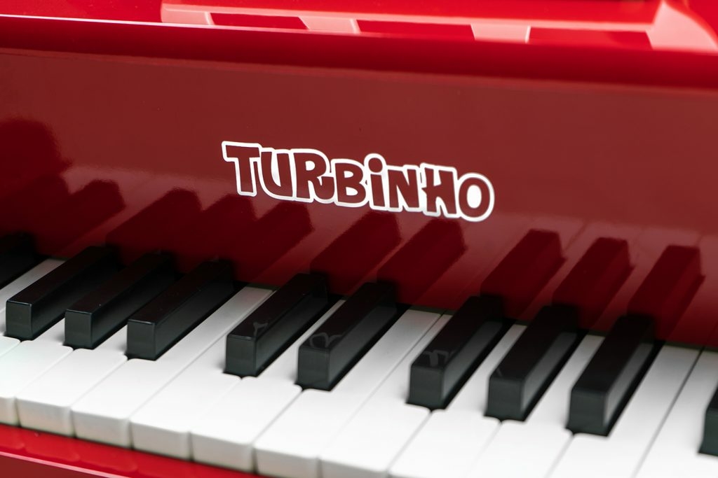 Mini Piano Infantil de Cauda Turbinho 30 Branco