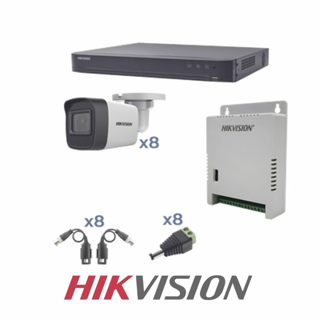 Kit Turbohd 1080p Dvr 8 Canales 8 Cámaras Bala Hikvision