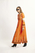 VESTIDO LARGO LARROUDE NARANJA - comprar online