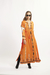 VESTIDO LARGO LARROUDE NARANJA en internet