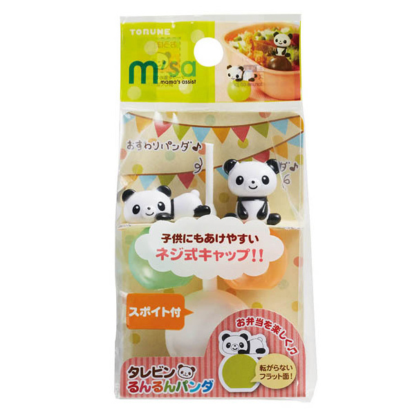 Sottobicchiere Quadrato Con Panda E Palloncini | Regalo Divertente Per Ragazze E Figlie | Sughero E Finitura Lucida 9,5 Cm