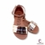 Sandalias casuales para niña. Sandalias de tacón bajo para niña. Sandalias de acabado metálico. Sandalias para niña