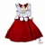 Vestido casual y elegante para niña. Vestido con aplicaciones de encaje y flores en la cintura. - comprar en línea