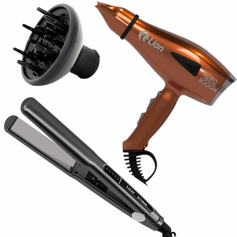 Secador De Cabelo Cabeleireiro E Barbeiro Lion Tutti 2400w Cor Cobre  Voltagem 127v