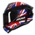 Capacete Axxis Draken UK Gloss Black Red Blue - Giro Moto Parts - Capacetes, Acessórios e Muito Mais