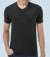 CAMISETA SLIM OGOCHI GOLA V - PRETA