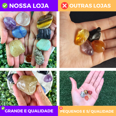 cristais e pedras de qualidade da crystals