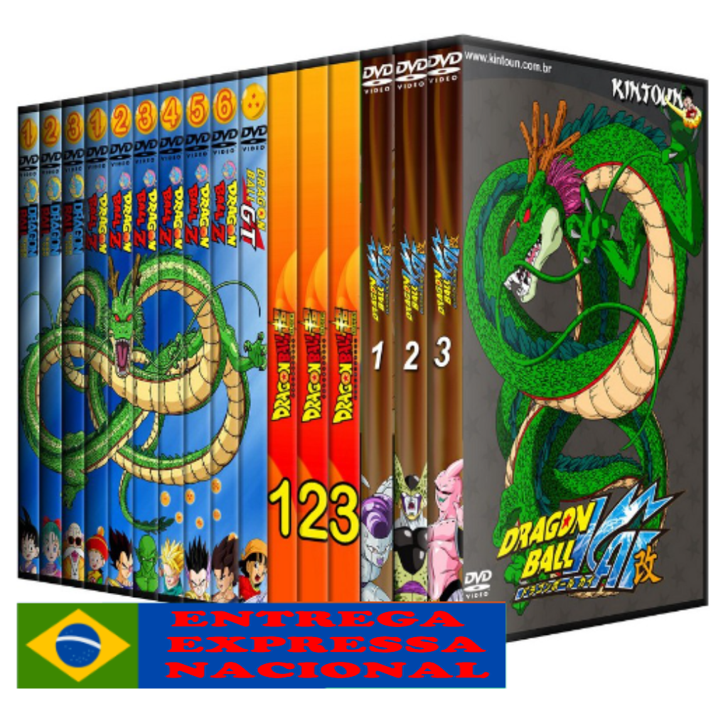 Dvds Dragon Ball + Z + Gt + Filmes Coleção Completa + Filmes e