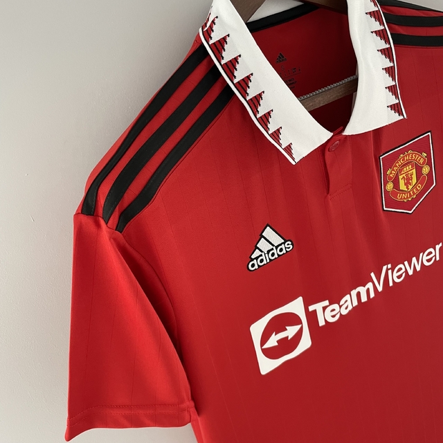 Camisa Pré-Jogo Manchester United - Vermelho adidas