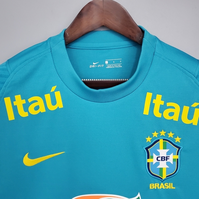 Camisa Seleção Brasileira Todos Patrocínios Torcedor Nike - Azul