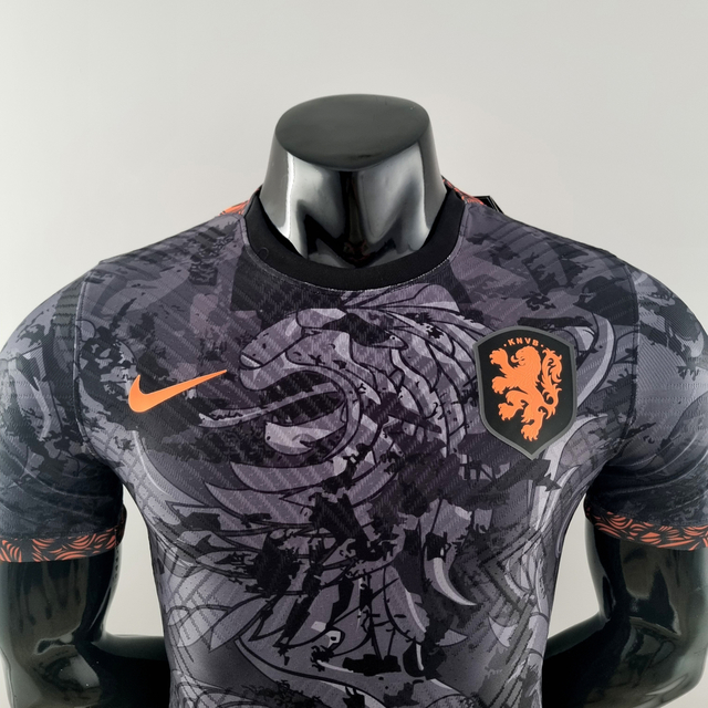 Camisa Holanda TREINO 22/23 - Torcedor Nike Masculina - Preta