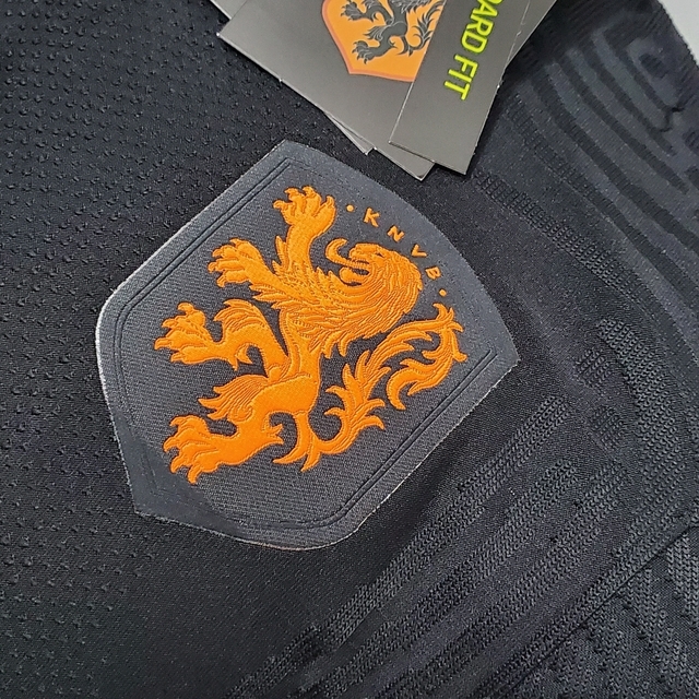 Camisa Holanda KNVB 2023 Nike Stadium Home Feminina - Laranja