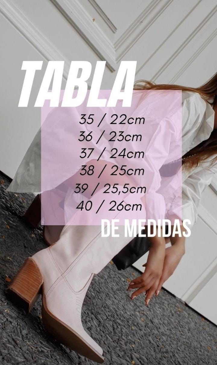 TABLA DE TALLES Y MEDIDAS