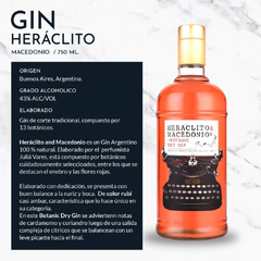 COMBO GIN HERACLITO MACEDONIO + 2 SET DE 6 BOTÁNICOS en internet
