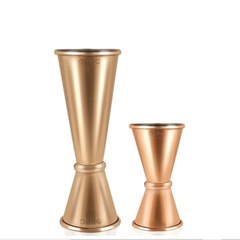 SET JIGGERS ESTILO JAPONES 1x2 + 1/4x3/4 OZ