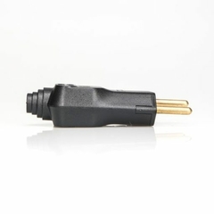 Plug desmontável 2P+T 10A 180G C/ Prensa Cabos Preto - Eletrotel do Grande ABC