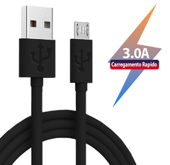 CABO MICRO USB V-8 Para USB 3.0A 1,2M Especial Reforçado - comprar online