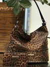 Bolsa Hobo grande onça básica