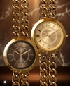 Relógio Euro Feminino Chains Dourado