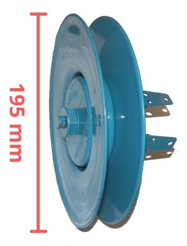 POLEA PERSIANA DE PVC CON ESPIGA PARA EJE 40 MM Y CINTA DE 18 MM