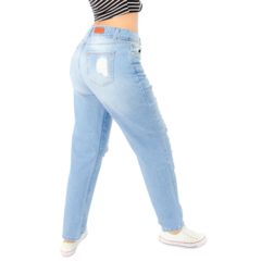 Jeans Mom Mezclilla Suave Rasgado Michaelo Jeans Ref6494-06r en internet