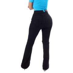 Jeans Acampanados Negros Rasgados Michaelo Jeans Ref006-08 - comprar en línea