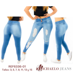 Jeans Levanta Pompi Corte Colombiano Michaelo Jeans Ref6336 - Michaelo Jeans