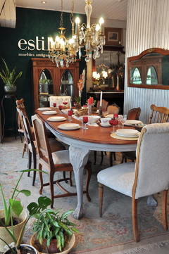 Mesa Chippendale de comedor. Cód. 22011