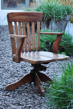 Sillón escritorio giratorio inglés. Cód. 12018
