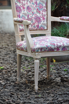 Sillón de dormitorio Luis XVI patinado. Cód. 12017 - comprar online