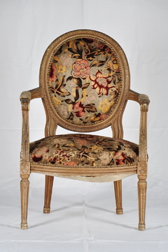 Sillón francés medallón, de dormitorio. Cód.12052 - comprar online