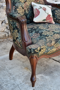 Par de sillones de living, estilo Colonial Victoriano. Cód. 13058 - comprar online