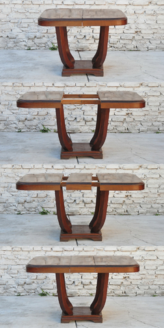 Mesa Art Deco de cedro con 1 tabla. Cód. 22084